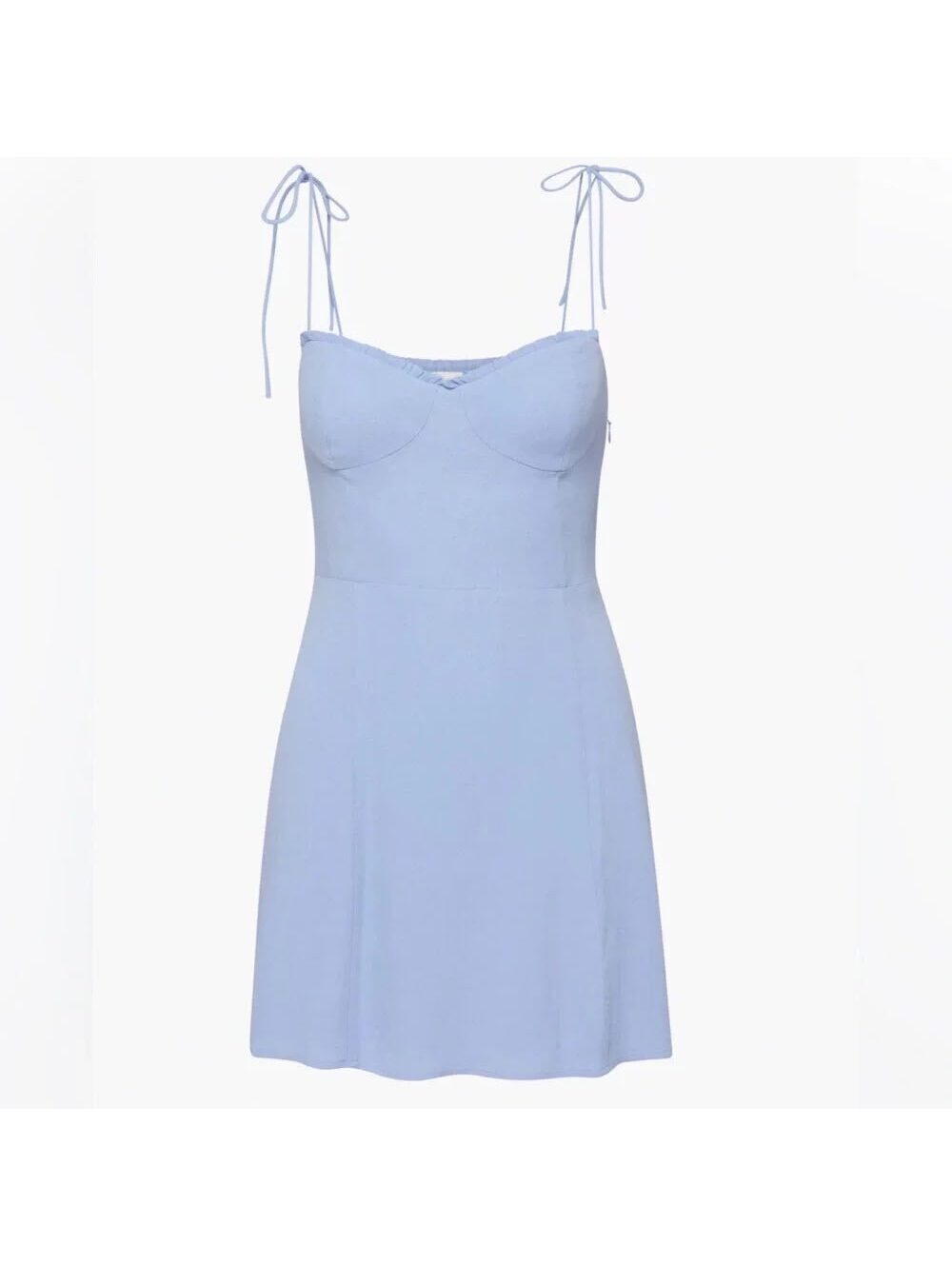 Wilfred Aritzia Fable Dress Lavender Periwinkle Blue Bustier Mini Dress Size 8